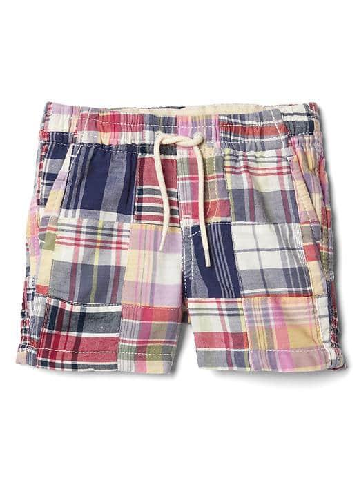 Gap Patchwork Plaid Shorts - Patchwork