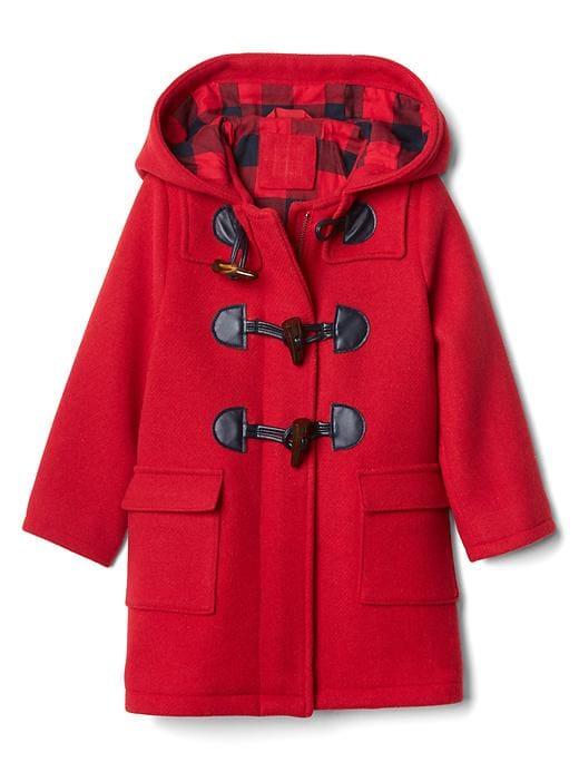 Gap Double Face Duffle Coat - Modern Red