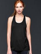 Gap Women Gapfit Mesh Back Tank - True Black
