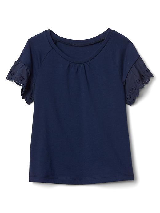 Gap Eyelet Short Sleeve Tee - Navy