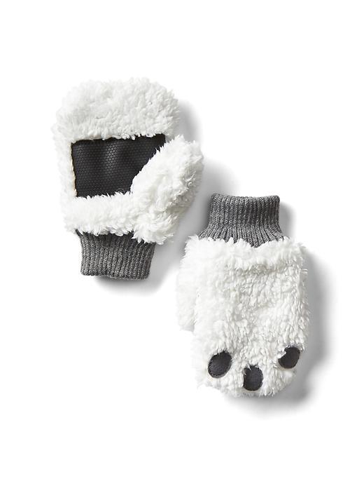 Gap Cozy Yeti Mittens - Off White