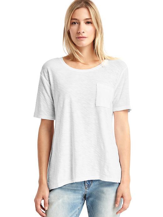 Gap Relaxed Slub Pocket Tee - White