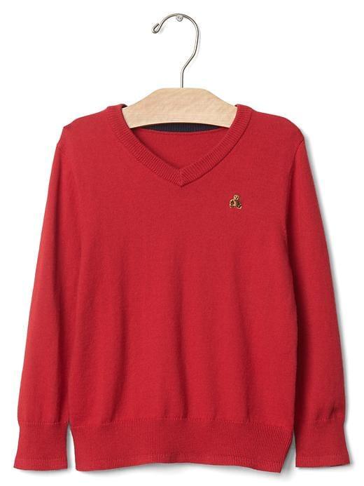 Gap V Neck Sweater - Modern Red