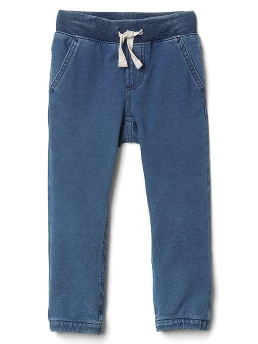 Gap Super Soft Denim Joggers - Medium Wash