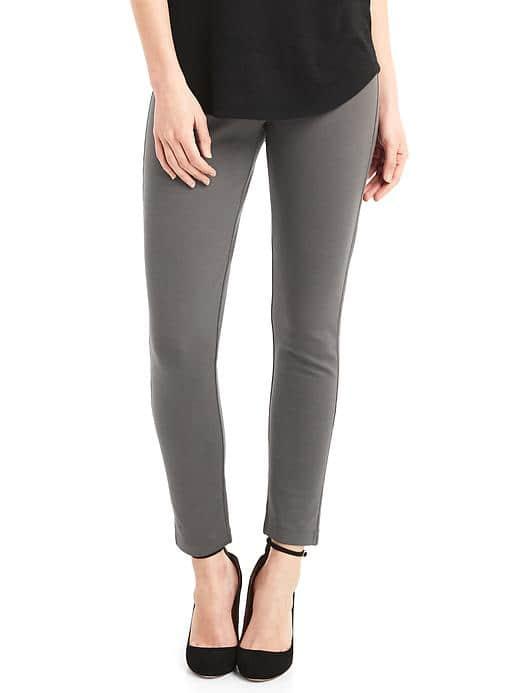 Gap Women Ponte Seamed Leggings - Dark Grey