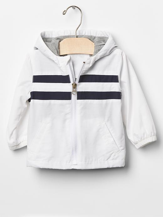 Gap Dual Stripe Windbreaker - White