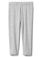 Gap Stretch Jersey Capris - Light Heather Gray