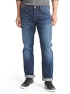 Gap Men X Red Original 1969 Selvedge Straight Fit Jeans - Medium Indigo