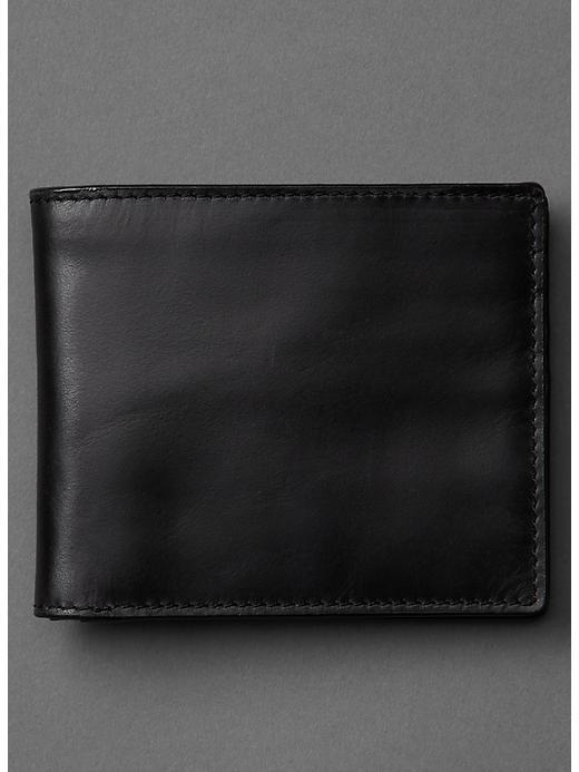 Gap Men Classic Leather Wallet - True Black
