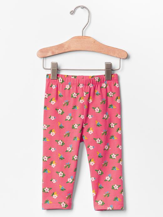 Gap Bold Floral Leggings - Fresh Coral