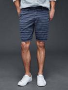 Gap Men Laser Stripe Everyday Shorts 10 - Comet Blue