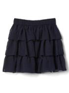 Gap Women Dotty Tiered Flippy Skirt - Blue Galaxy