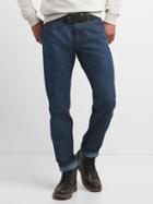 Gap Men Slim Straight Fit Jeans - Worn Dark