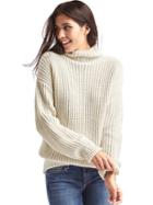 Gap Women Funnel Neck Shaker Sweater - Snow Cap