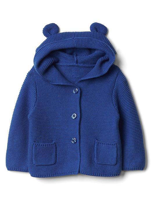 Gap Bear Sweater Hoodie - Heather Blue