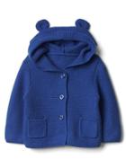Gap Bear Sweater Hoodie - Heather Blue