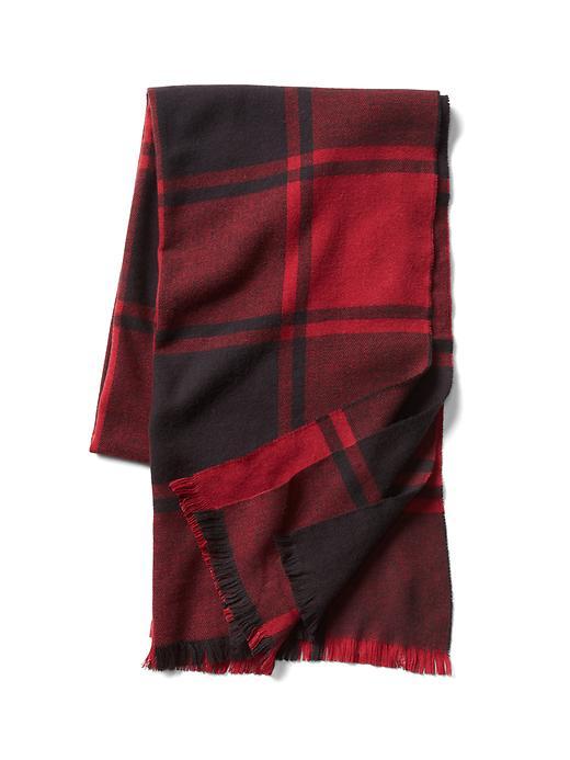 Gap Men Modal Cozy Scarf - Large Red Check