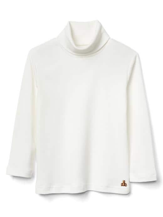 Gap Turtleneck Slub Tee - New Off White
