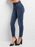 Gap Women Mid Rise Curvy True Skinny Jeans - Dark Indigo