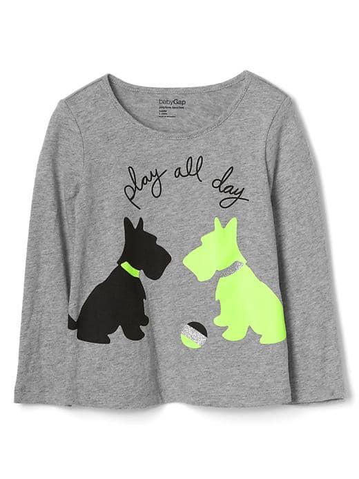 Gap Embellished Graphic Tee - Scotty Dog