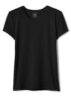 Gap Women Fitted Crewneck Tee - True Black