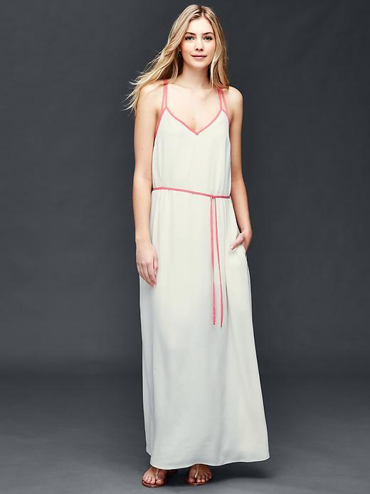 Gap Women Double Strap Maxi Dress - Off White