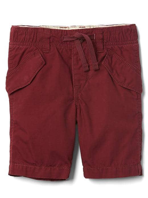 Gap Poplin Skater Shorts - Red Delicious