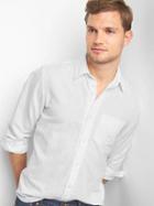 Gap Women Linen Cotton Standard Fit Shirt - White