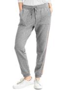 Gap Women Shimmer Side Stripe Joggers - New Heather Grey