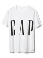 Gap Men Crop Logo Crewneck Tee - New Off White