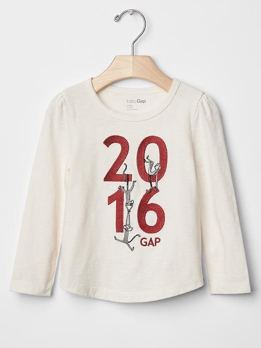Gap Monkey Logo Tee - Ivory Frost