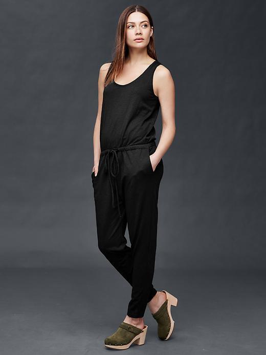 Gap Women Sleeveless Jumpsuit - True Black