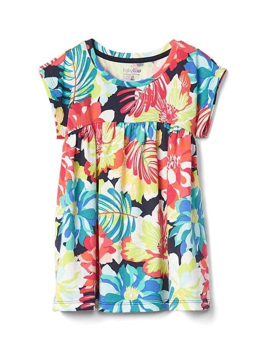 Gap Women Print Shirred Top - Big Floral