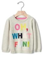 Gap Oh, What Fun Sweater - Grey