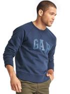 Gap Men Smooth Logo Crew Sweatshirt - Tapestry Navy