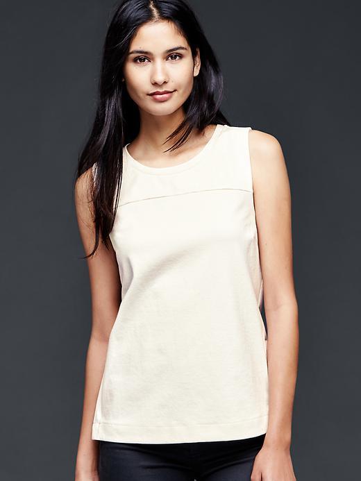 Gap Solid Ponte Tank - Snow Cap