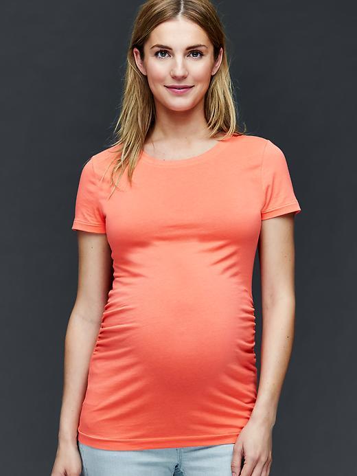 Gap Women Pure Body Crewneck Tee - Fire Coral