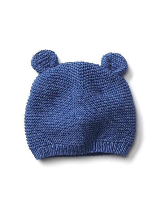 Gap Bear Knit Beanie - Heather Blue