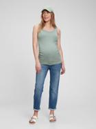 Maternity Inset Panel Girlfriend Jeans With Washwell