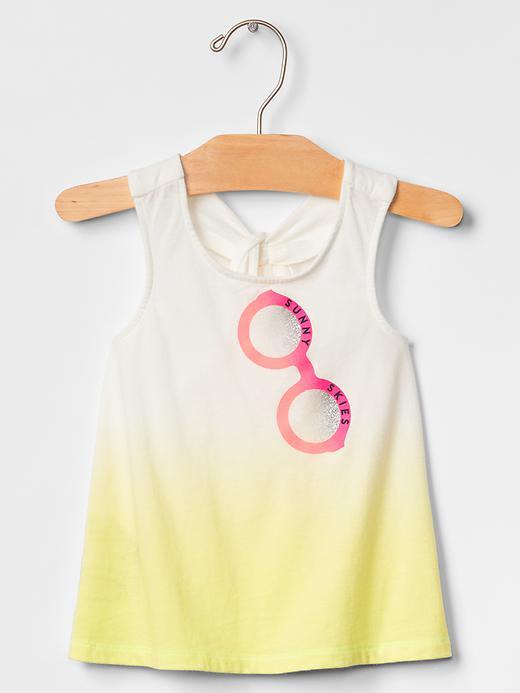 Gap Island Graphic Keyhole Tank - Yellow Print