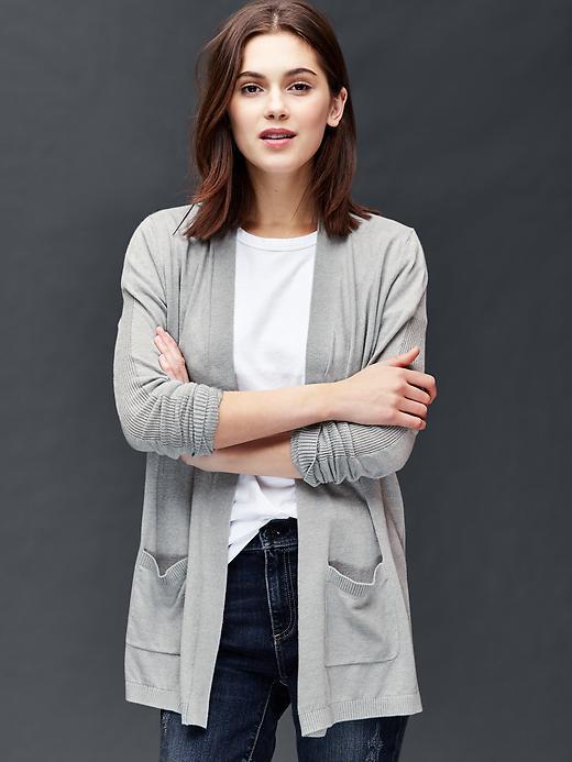 Gap Women Open Front Cardigan - Heather Grey