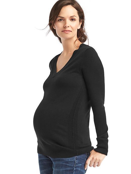 Gap Brooklyn V Neck Sweater - True Black