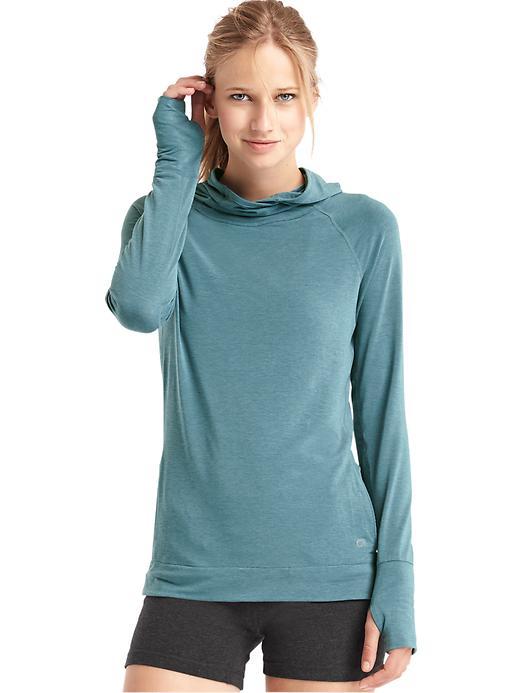 Gap Women Gapfit Breathe Pullover Hoodie - Sheer Teal