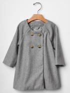 Gap Shimmery Tweed Coat - Gray