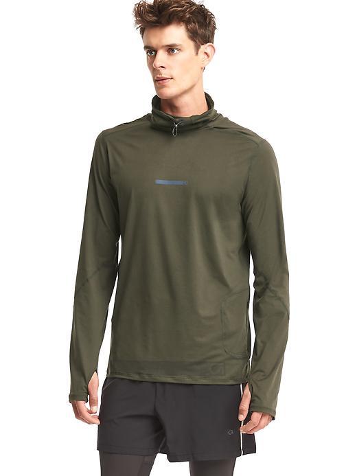 Gap Men Brushed Jersey Funnel Neck Pullover - Forbidden Forest