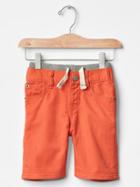 Gap 1969 Pull On Denim Shorts - Letterman Orange