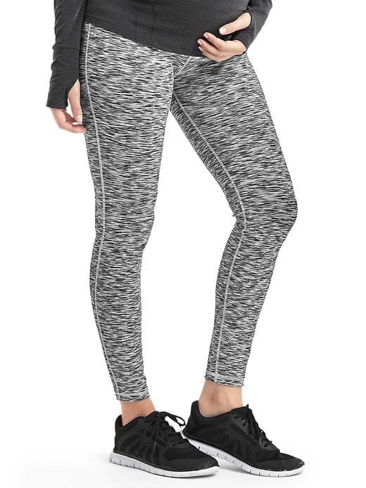 Gap Gapfit Blackout Technology Gfast Full Panel Spacedye Leggings - Black Space Dye