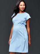 Gap Raglan Sweatshirt Dress - Beach Blue