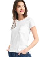 Gap Women Crewneck Pocket Tee - White