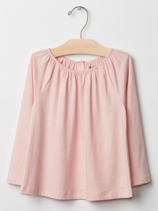 Gap Shirred Raglan Tee - Icy Pink